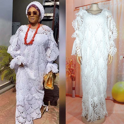 African kaftan white - african,