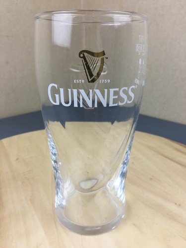 Guinness pint glass etched - pint,