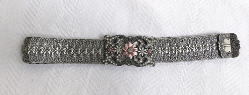 Elasticized silver belt with - elasticized,