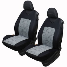 2 Grey Front Car Seat Covers