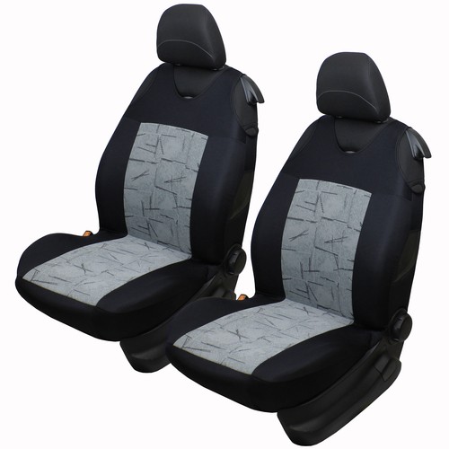 Grey front car seat covers - car,