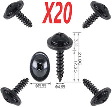 HONDA WHEEL ARCH LINING INNER WING TRIM SPLASHGUARD MUDGUARD SELF TAPPING SCREWS