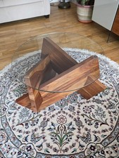 Acacia Wood & Glass Coffee