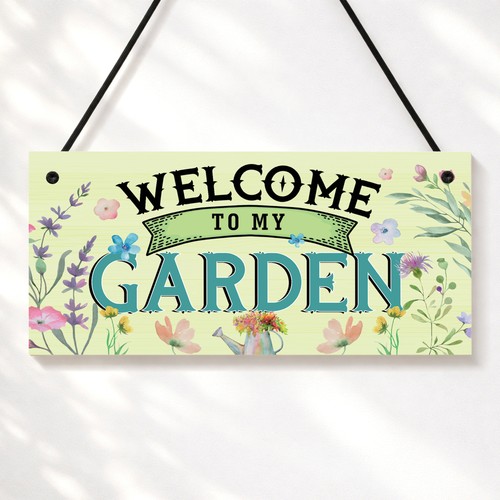 Garden sign welcome - garden,