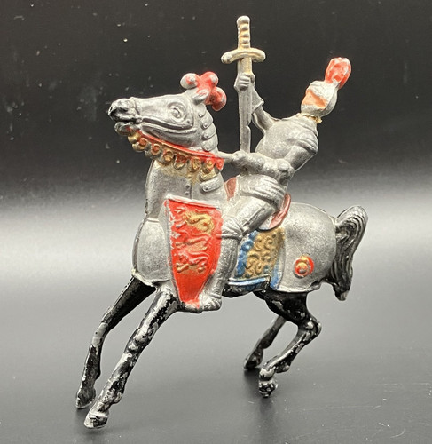 1950s cherilea mounted knight - mounted,