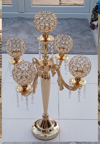 Arm gold crystal - crystal, candelabra
