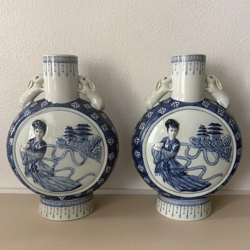 Pair chinese blue white - pair,