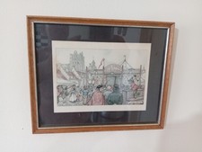 Framed Anton Pieck Print – Vintage Fair - Nostalgic Dutch Art – Free Dispatch