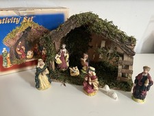 Vintage nativity scene set - nativity,