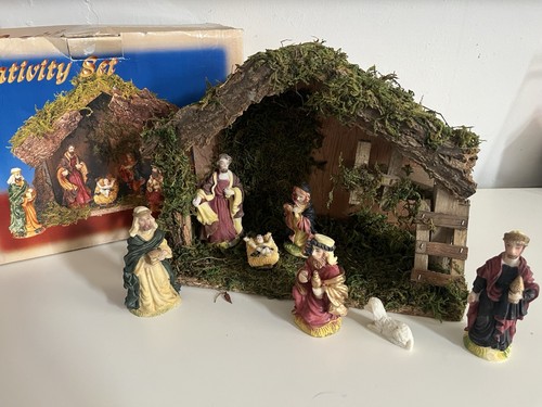 Vintage nativity scene set - vintage,
