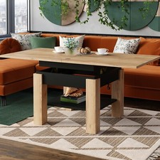 Cleo 2 in 1 Extending Coffee / Dining Table Lift Top Table Adjustable