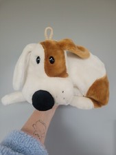 t&s accessories ltd Soft Hot Water Bottle Cover Case Puppy Dog White Brown