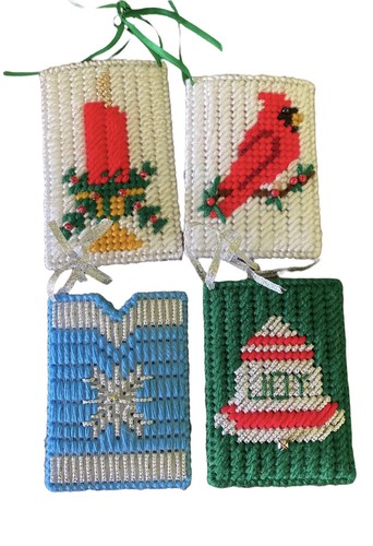 Vtg christmas handmade yarn - handmade,