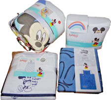 DISNEY Mickey Mouse Toddler Cot Bed duvet cover set, Quilt, Sheets & Sleep bag