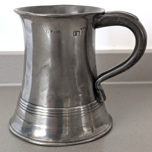 Pewter half pint glasgow - pewter,