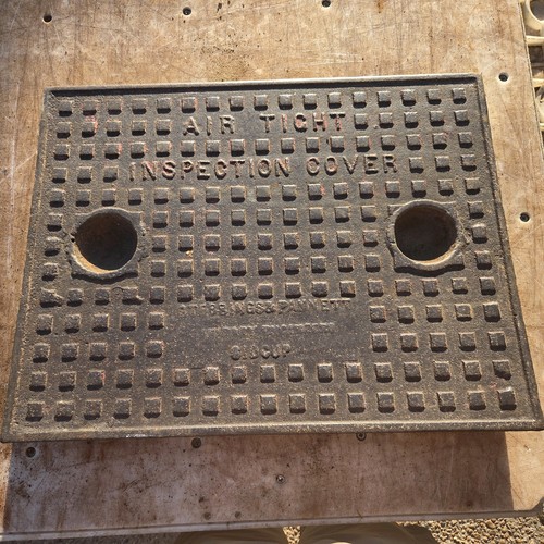 Cast iron manhole cover - iron,
