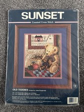 Dimensions Sunset Counted Cross Stitch Kit - Old Teddies 13653 - RARE 🧸