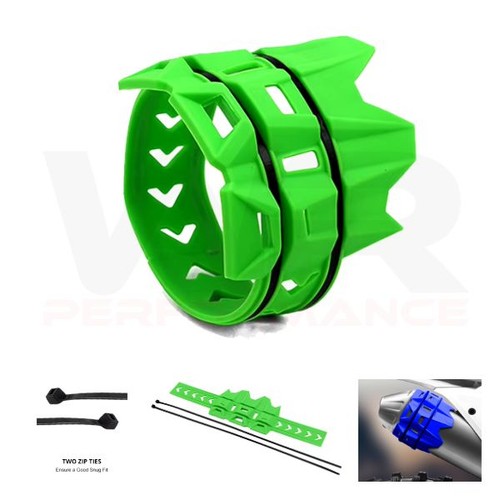 Exhaust protector guard green - exhaust,