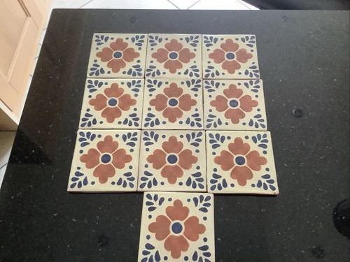 Mexican tiles set ten 10x10 - mexican,