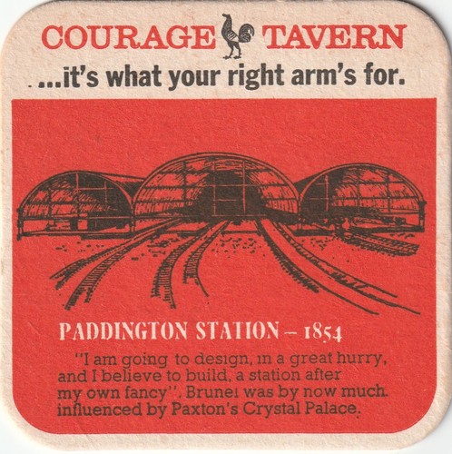 Beer mat courage brewery - beer,