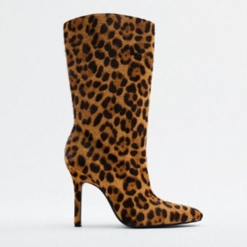 Zara leopard print calf hair - zara,