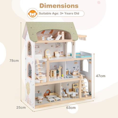 Playhouse green wooden - playhouse-green,