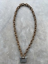Old Used Rusty Chain 72 Inches Industrial Chain, Secuirty Chain,