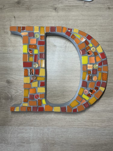 Mosaic letter ornament - d,