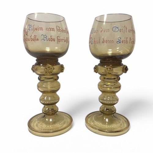 Antique roemer wine glasses - antique,