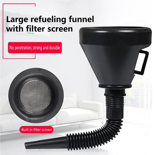 Refueling funnel with filter - with,