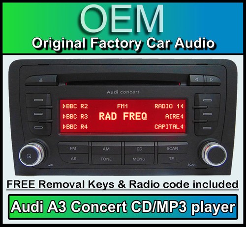 Audi radio stereo player - audi,