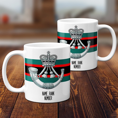Personalised the rifles mug - personalised,