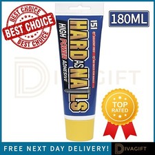 GRAB ADHESIVE GLUE HARD AS NAILS EXTERIOR INTERIOR HIGH STRENGTH NO MORE NAILS