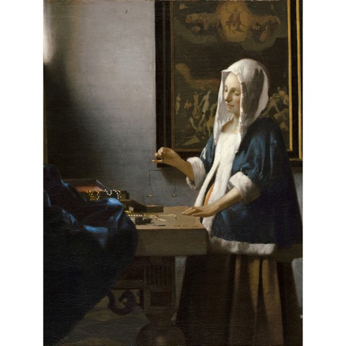 Johannes vermeer woman holding - johannes,
