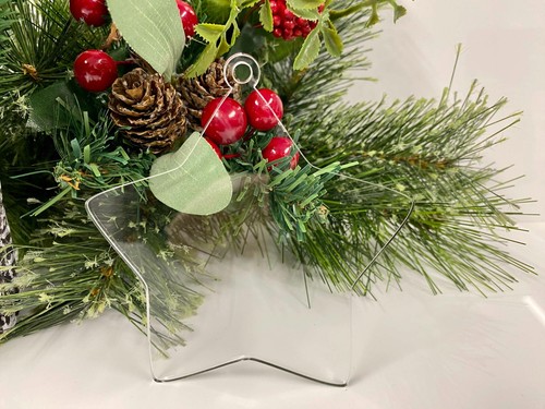 Clear christmas star - clear,