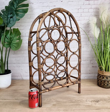 Vintage Bent Bamboo Wine Rack