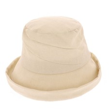 Ladies Cotton/Linen Wide Brim