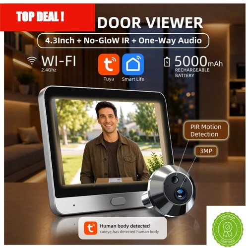 Tuya smart 3mp - tuya, 140°