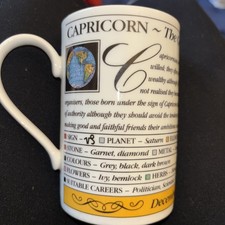 Capricorn Mug Dunoon Zodiac The Goat Fine Stoneware Made in Scotland