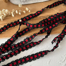 UK 5Meter Lace Ribbon Stretchy Trim Trims Material Edge Sewing DIY Decors Cute