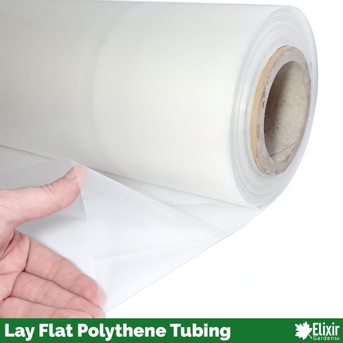Clear lay flat polythene - clear,