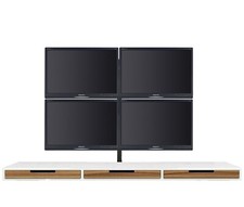 Quad Monitor + Stand Bundle - PHILIPS HP ASUS BENQ 4x 19" Inch Full HD