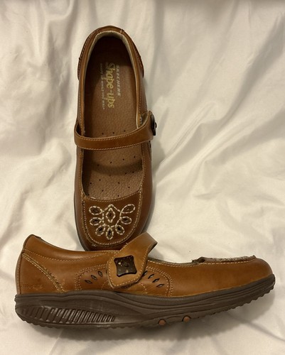 Skechers shape ups tan leather - skechers, shape-ups