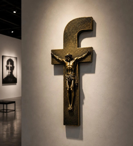 Facebook crucifix social - facebook, |