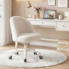Vanity Chair with Wheels,Desk