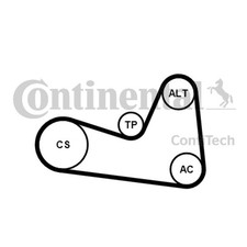 For Contitech 6PK1200K1