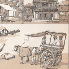 INDIA – BUILDINGS, CARTS &