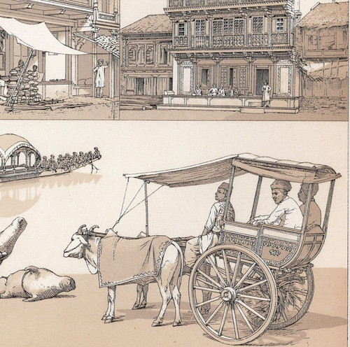 India buildings carts - india,