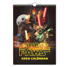 2026 Wall Calendar  - Star Paws – Funny - Quirky - Christmas - Birthday