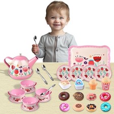 30 PCs Tin Teapot Set For Kids